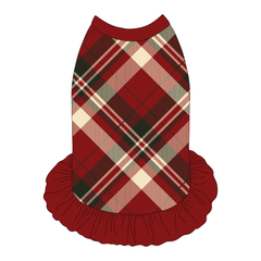 Hearthside Holiday - Hearthside Plaid - The Tank With Skirt