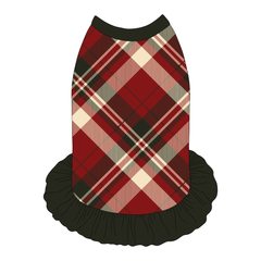 Hearthside Holiday - Hearthside Plaid - The Tank With Skirt