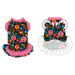 La Vida Flora - La Vida Flora - La Petite Shimmy Dress With Double Skirt