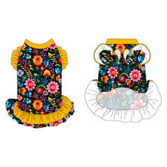 La Vida Flora - La Vida Flora - La Petite Shimmy Dress With Double Skirt
