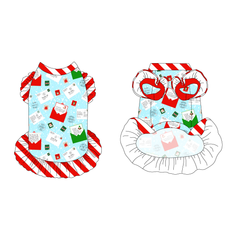 Letters To Santa Paws - La Petite Shimmy Dress