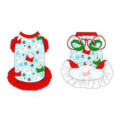 Letters To Santa Paws - La Petite Shimmy Dress