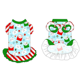 Letters To Santa Paws - La Petite Shimmy Dress With Double Skirt