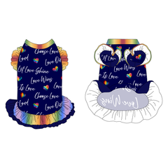 Love In Color - Love Out Loud - La Petite Shimmy Dress With Double Skirt