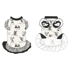 Love, Illustrated - La Petite Shimmy Dress With Double Skirt
