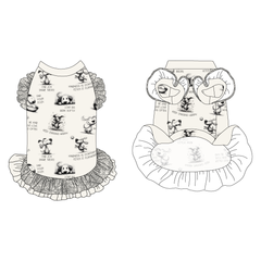 Love, Illustrated - La Petite Shimmy Dress With Double Skirt