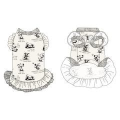 Love, Illustrated - La Petite Shimmy Dress With Double Skirt