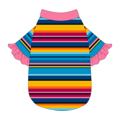 La Vida Flora - Paseo Stripe - The Shimmy Edge Tee