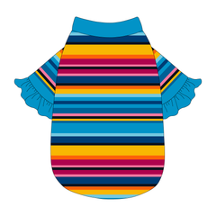 La Vida Flora - Paseo Stripe - The Shimmy Edge Tee