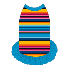 La Vida Flora - Paseo Stripe - The Tank With Skirt