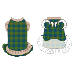 Paw Scouts - Paw Scouts Plaid - La Petite Shimmy Dress With Double Skirt