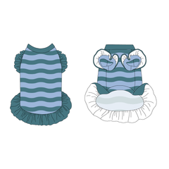 Poolside Pops - Poolside Waves - La Petite Shimmy Dress