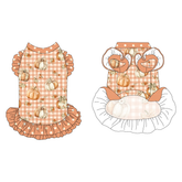 Pumpkin PIcnic - La Petite Shimmy Dress With Double Skirt