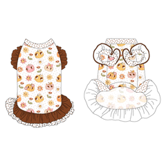 Pumpkins And Petals - La Petite Shimmy Dress With Double Skirt