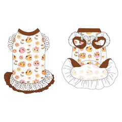 Pumpkins And Petals - La Petite Shimmy Dress With Double Skirt