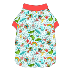 Rainy Day Delight - Flutter Waist Tee