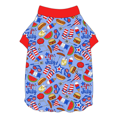 Red, White & BBQ - Red, White & BBQ - Flutter Waist Tee