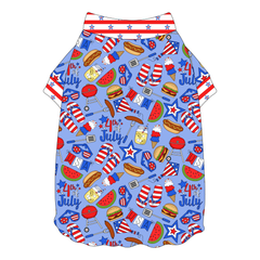 Red, White & BBQ - Red, White & BBQ - Flutter Waist Tee