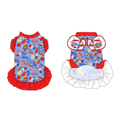 Red, White & BBQ - Red, White & BBQ - La Petite Shimmy Dress