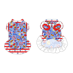 Red, White & BBQ - Red, White & BBQ - La Petite Shimmy Dress