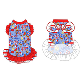 Red, White & BBQ - Red, White & BBQ - La Petite Shimmy Dress With Double Skirt