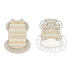 Eggstra Special - Springtime Stripes - La Petite Shimmy Dress