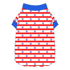Red, White & BBQ - Stars & Stripes - Flutter Waist Tee