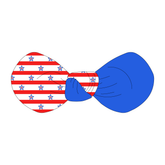 Red, White & BBQ - Stars & Stripes - The Knot Bow