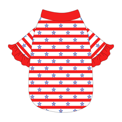 Red, White & BBQ - Stars & Stripes - The Shimmy Edge Tee