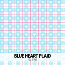 Blue Heart Plaid