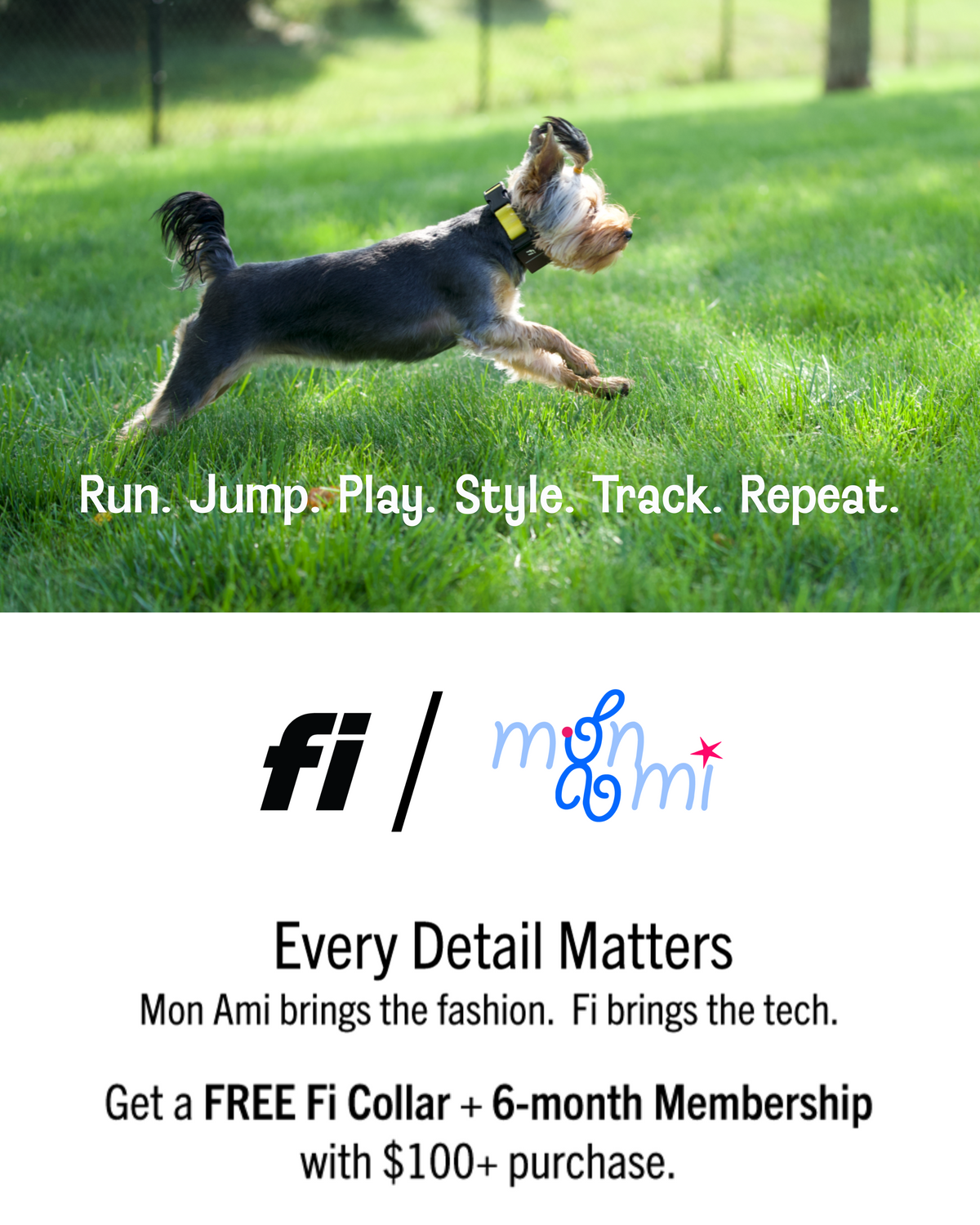 FREE Fi Collar + 6-month Membership with $100+ purchase