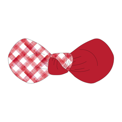 Apple-solutely Adorable - Apple Gingham - The Knot Bow