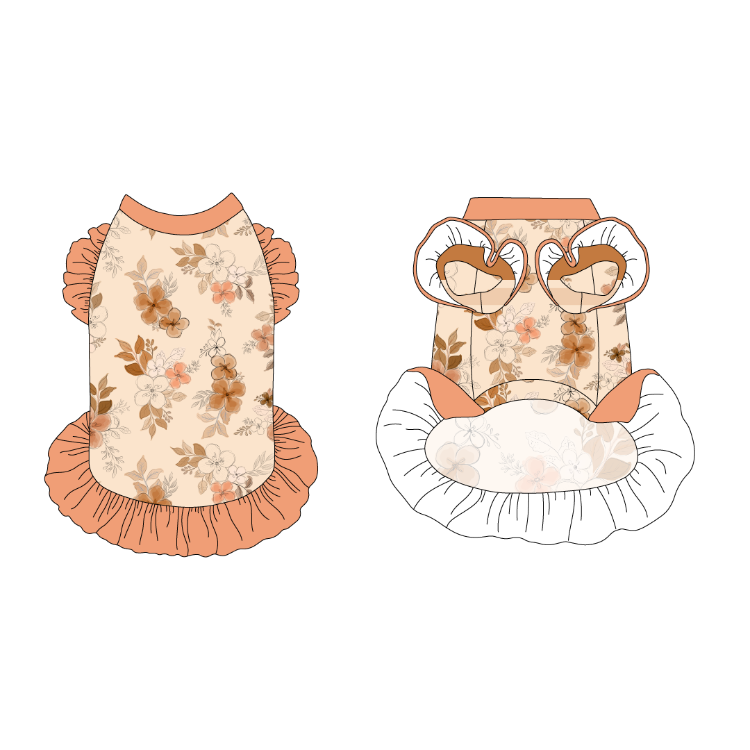 Kiss & Tell - Apricot Kiss - La Petite Shimmy Dress