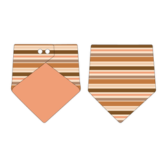Kiss & Tell - Apricot Kiss Stripe - The Bandana