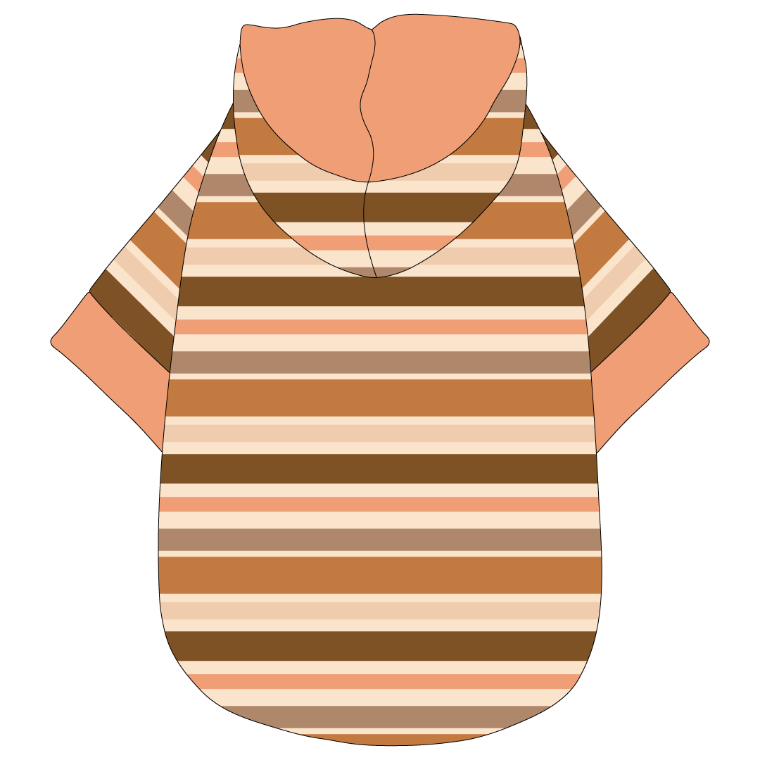 Kiss & Tell - Apricot Kiss Stripe - The Hoodie
