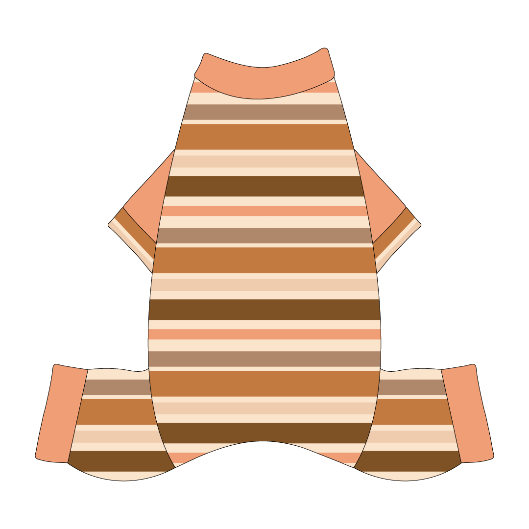 Kiss & Tell - Apricot Kiss Stripe - Mon Ami Jammies