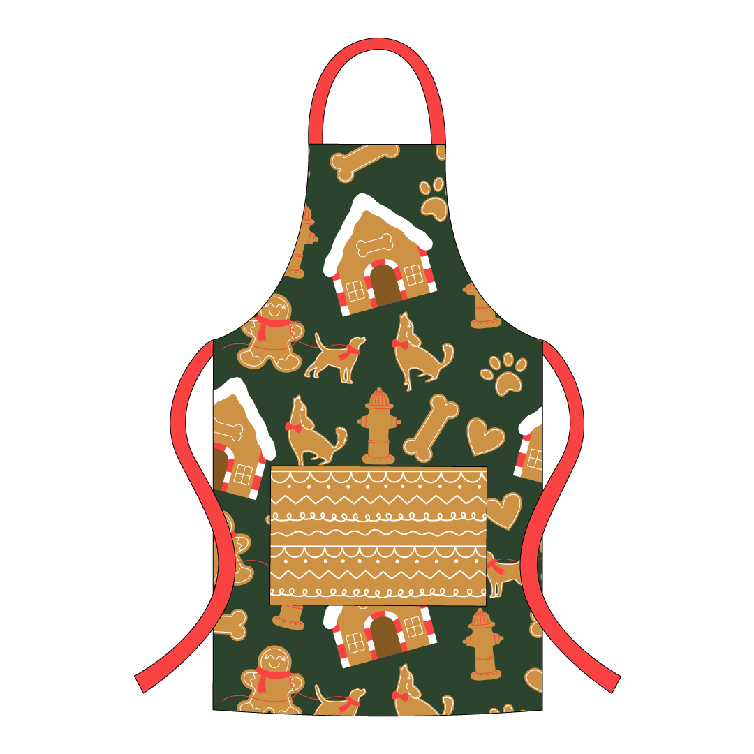 Twas The Night Before Christmas - Dog Gingerbread - The Apron