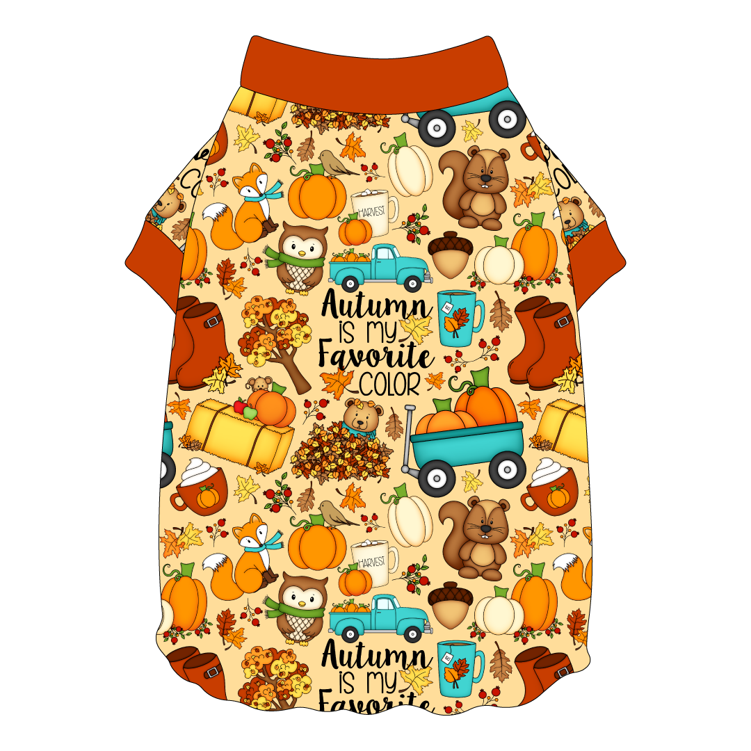 Autumn Is My Favorite Color - Autumn Is My Favorite Color - Flutter Waist Tee