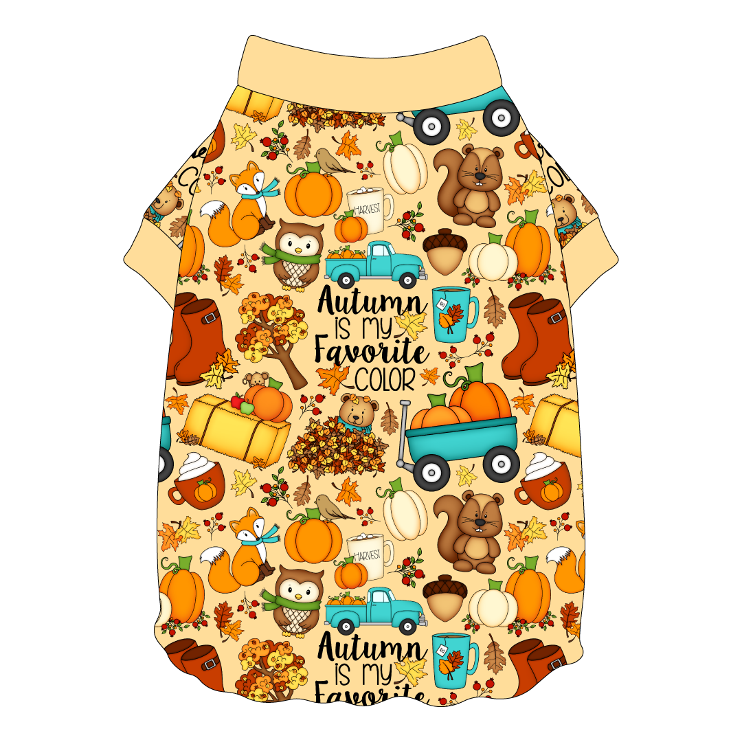 Autumn Is My Favorite Color - Autumn Is My Favorite Color - Flutter Waist Tee