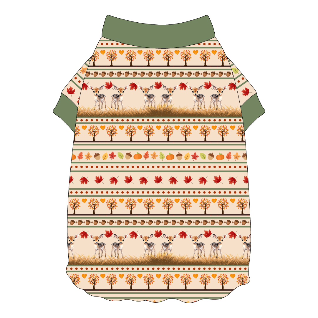 Autumn Sweater - Autumn Sweater - Flutter Waist Tee