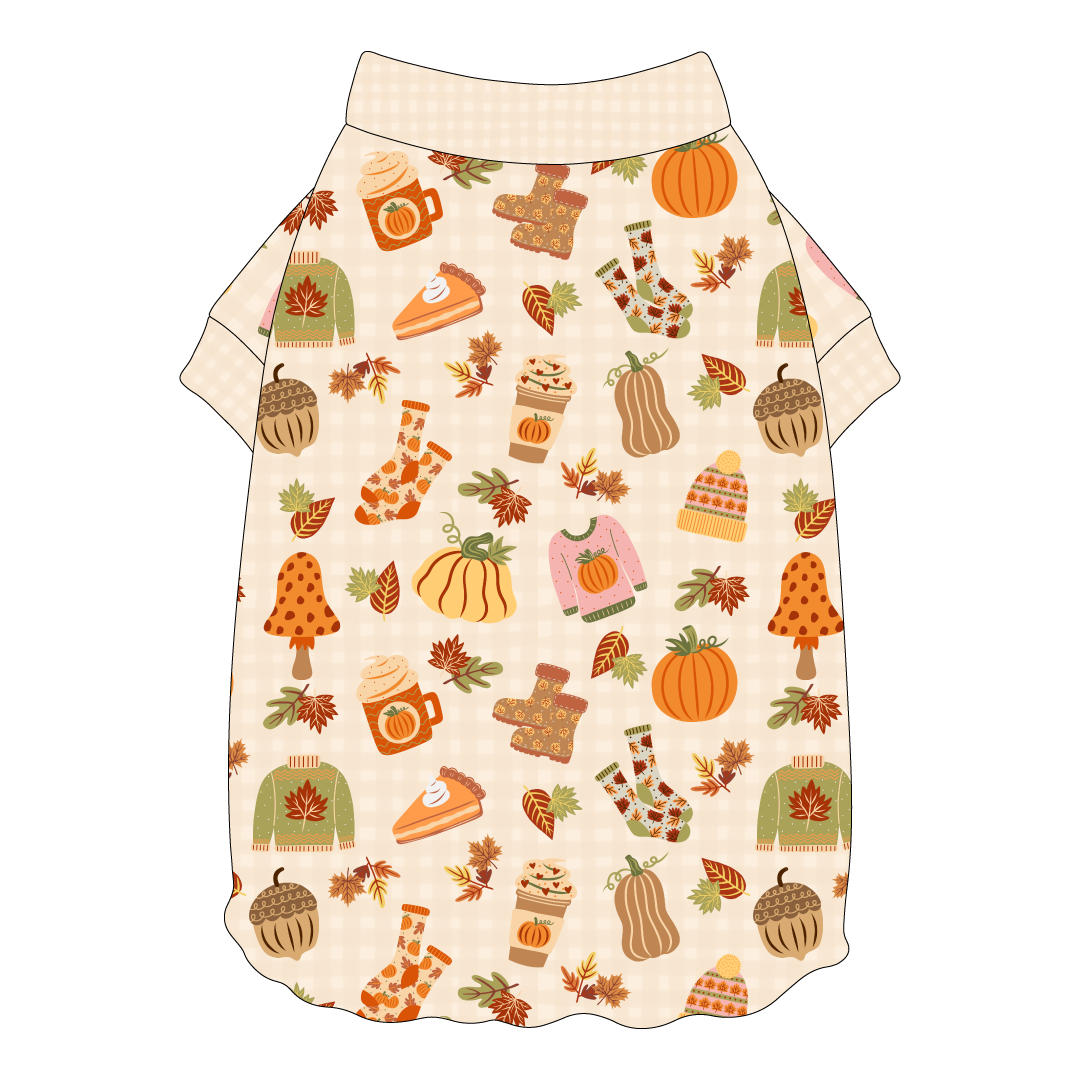 Autumn Vibes Only - Autumn Vibes Only - Flutter Waist Tee