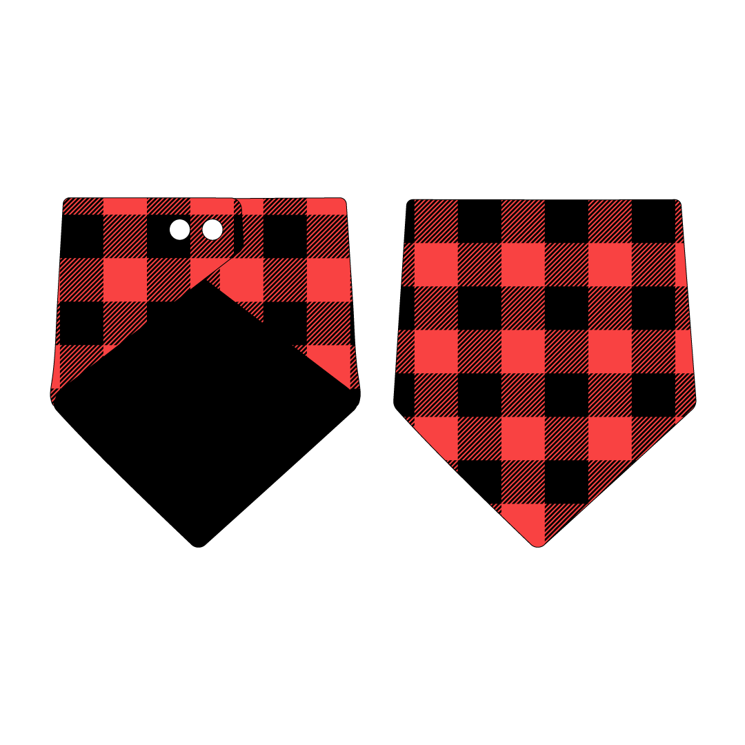 Twas The Night Before Christmas - Buffalo Plaid B/R - The Bandana