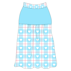Valentine Plaids - Blue Heart Plaid - The Sophia Tank