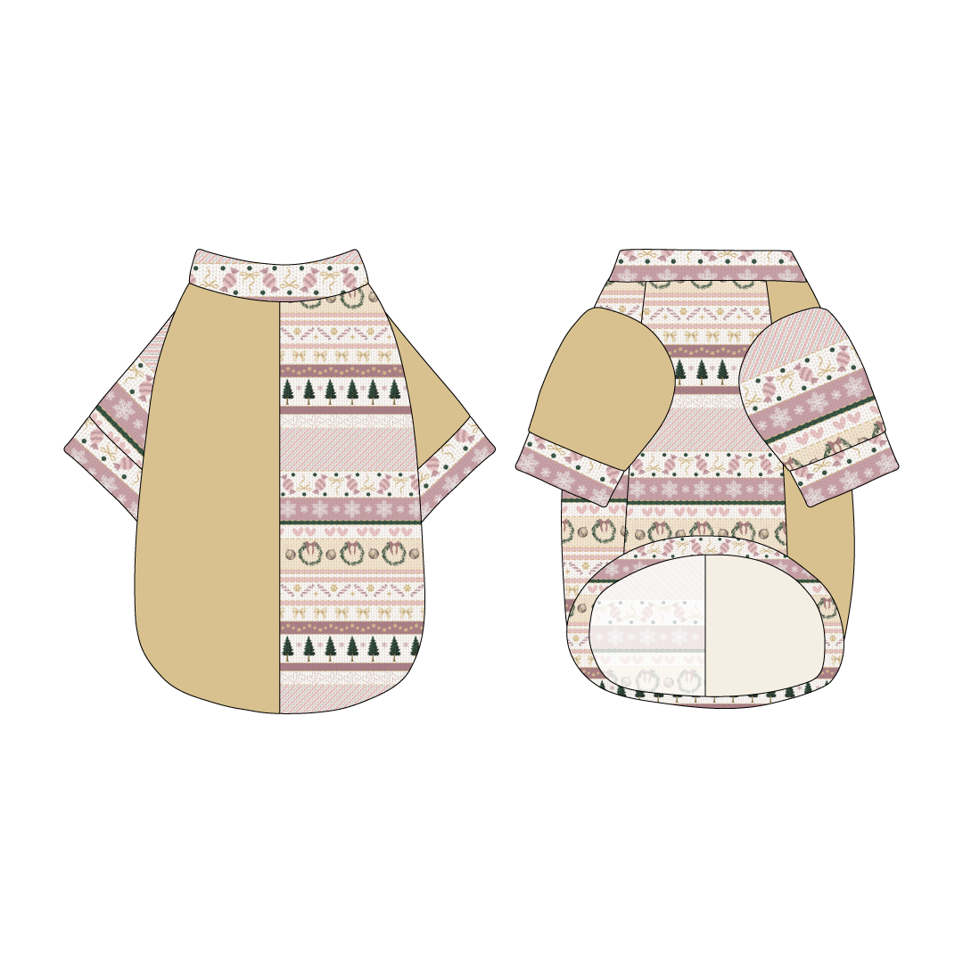 Stitched In Snow - Blush Noel - The 2N1 Tee