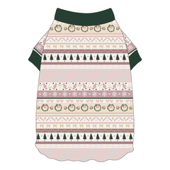 Stitched In Snow - Blush Noel - Flutter Waist Tee