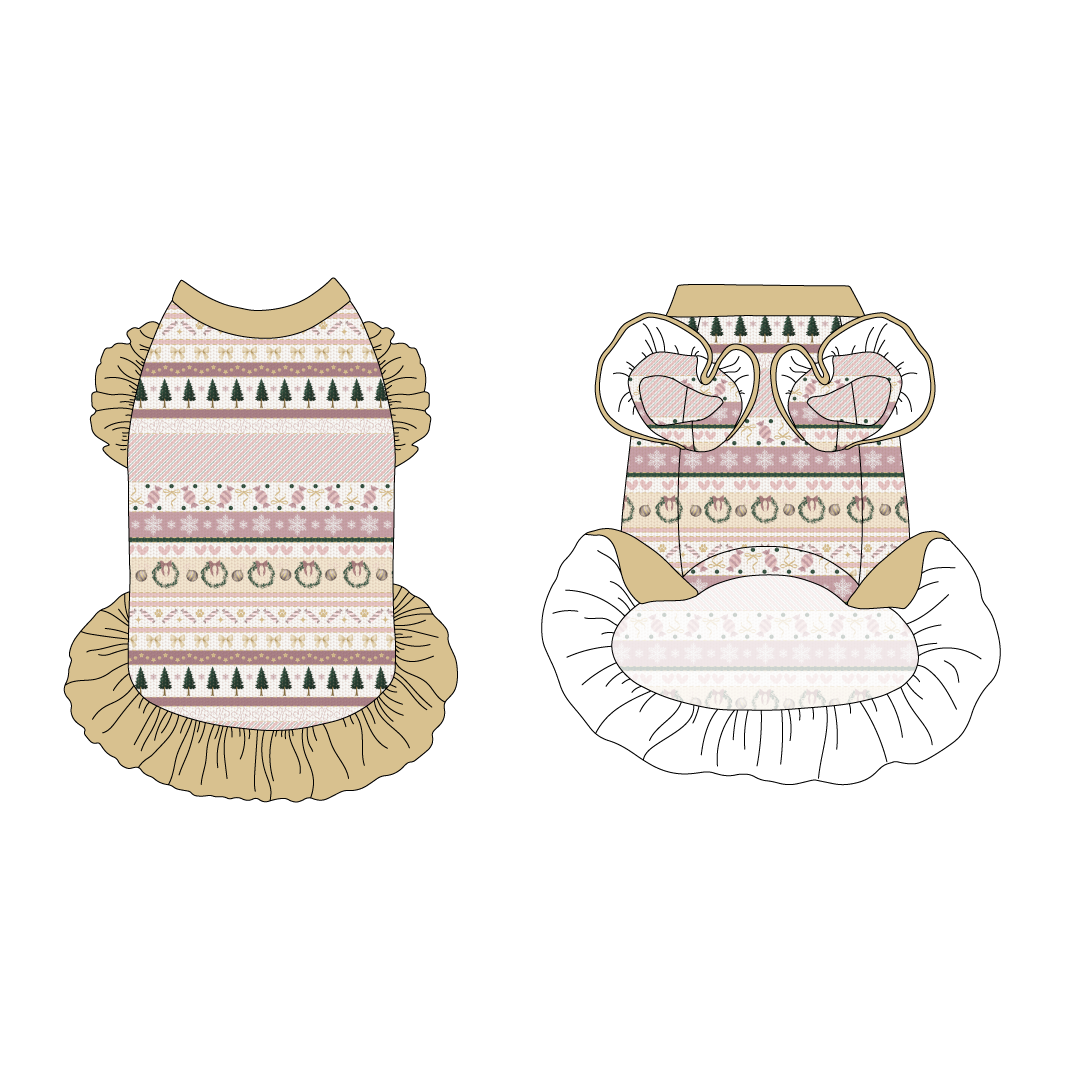 Stitched In Snow - Blush Noel - La Petite Shimmy Dress