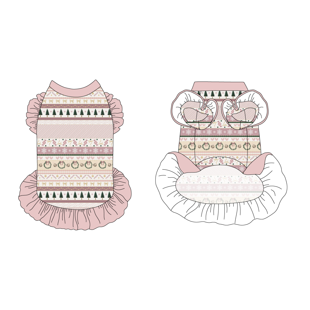 Stitched In Snow - Blush Noel - La Petite Shimmy Dress