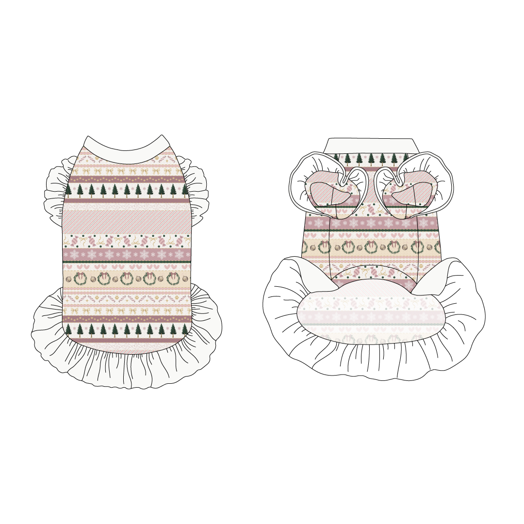 Stitched In Snow - Blush Noel - La Petite Shimmy Dress