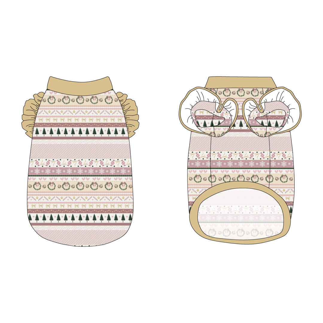 Stitched In Snow - Blush Noel - La Petite Shimmy Tank