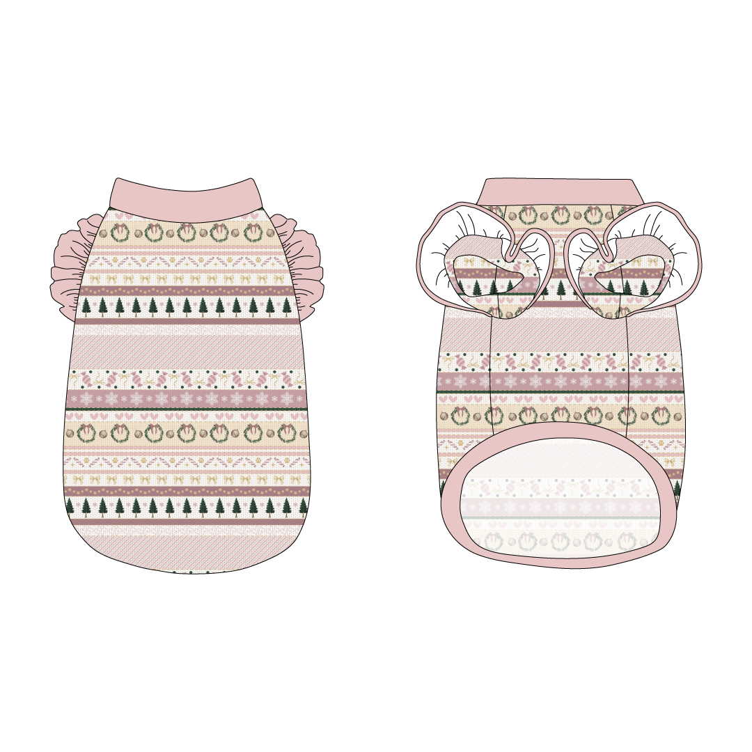 Stitched In Snow - Blush Noel - La Petite Shimmy Tank